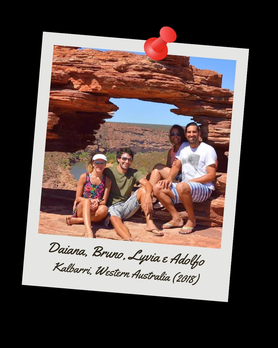 Daiana, Bruno, Lyvia e Adolfo em Kalbarri, Western Australia (2018)